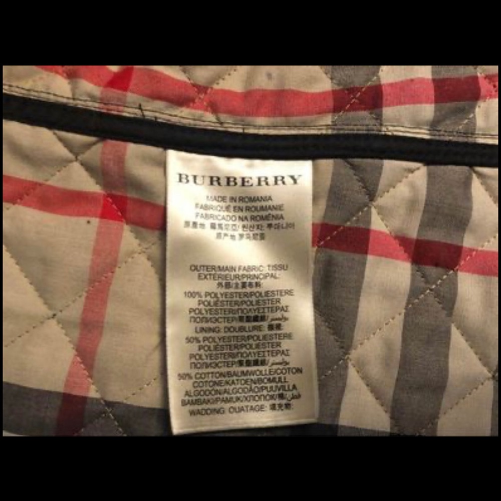 Burberry diamond quilted jacket